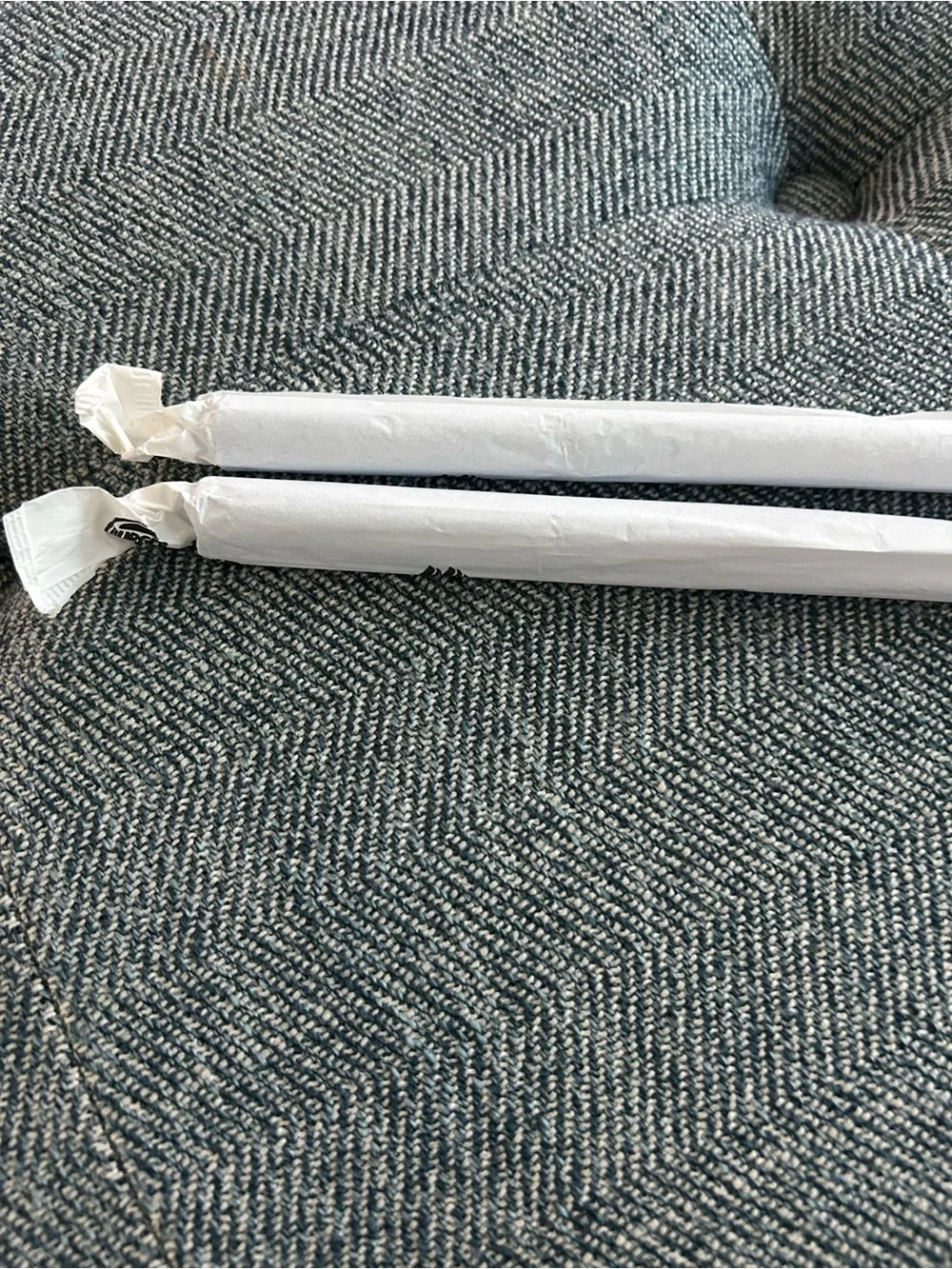 Lot of 2 Burger King BK Pipe Large Plastic Straws Wrapped Fast Food Memorabilia